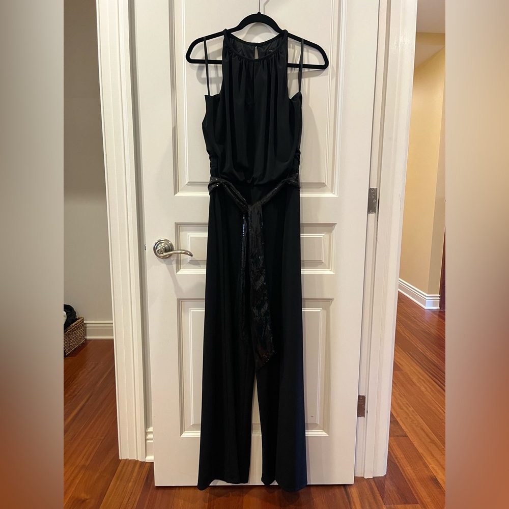 White House Black Market Elegant Black Jumpsuit Size L